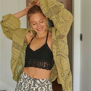 BNWT Flook Crochet Cardigan